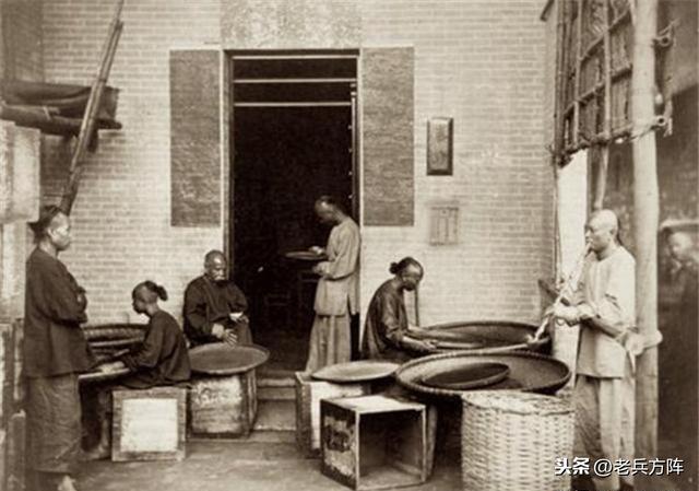 1894年清末广州社会民生百态，中药铺，茶叶作坊，雕刻象牙的匠人